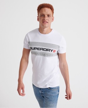 Superdry Trophy Férfi Pólók Fehér | QXZSL1564